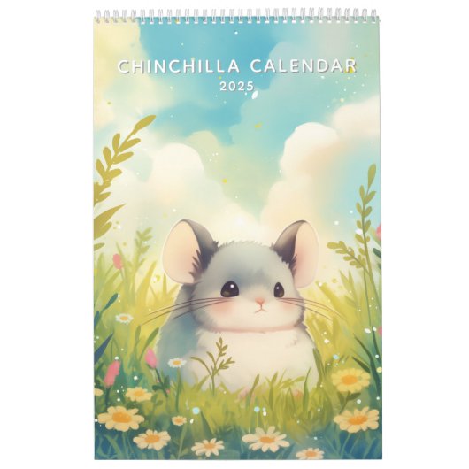 Chinchillin' das ganze Jahr 2025 Kalender (Titelbild)