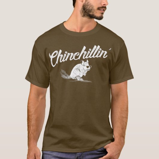 Chinchillin Funny Chinchilla Mama Vater Geschenk T-Shirt (Vorderseite)