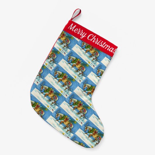 CHINCOTEAGUE CHRISTMAS PONIES, SCHLACHGELLEN & SPI KLEINER WEIHNACHTSSTRUMPF (Vorderansicht (hängend))