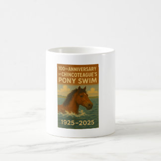 Chincoteague Island 100. Jubiläums-Ponyschwimm-Tas Kaffeetasse