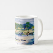 Chincoteague Island Horse Painting Kaffeetasse (VorderseiteRechts)