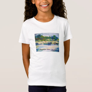 Chincoteague Island Horse Painting T - Shirt