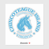 Chincoteague Island (Pony) Aufkleber (Blatt)