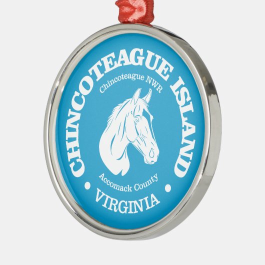 Chincoteague Island (Pony) Ornament Aus Metall (Links)