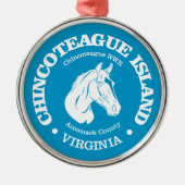 Chincoteague Island (Pony) Ornament Aus Metall (Vorne)