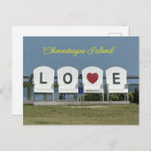 Chincoteague Island Postcard Feiertagspostkarte (Vorne/Hinten)