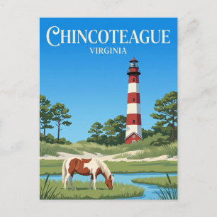 Chincoteague National Wildlife Refuge USA Postkarte