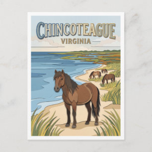 Chincoteague National Wildlife Refuge Virginia Postkarte