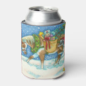CHINCOTEAGUE PONIEN, WEISSE CHRISTMAS KÖNNEN KÜHLE DOSENKÜHLER (Kanne Vorderseite)