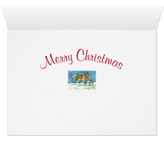 CHINCOTEAGUE PONIES CHRISTMAS GREETCARD Verse (Innenansicht Horizontal (Unten))