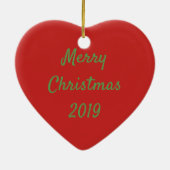 CHINCOTEAGUE PONIES CHRISTMAS HORSES UNTERZEICHNET KERAMIK ORNAMENT (Hinten)