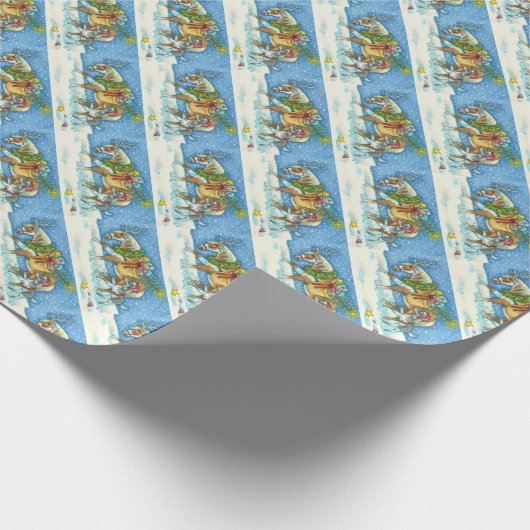 CHINCOTEAGUE PONY & COLT CHRISTMAS WRAPPPAPIER GESCHENKPAPIER (Ecke)