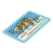 CHINCOTEAGUE PONY, URLAUBSCHRISTMAS PORSE MAGNET (Linke Seite)