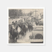 Chincoteague Pony Vintag 1941 Postcard Serviette (Vorderseite)