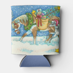 CHINCOTEAGUE-PONYS, WEISSE WEIHNACHTEN GETRÄNKEHÜL DOSENKÜHLER