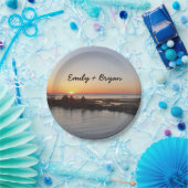 Chincoteague Sunset I Virginia Landschaft Pappteller (Party)