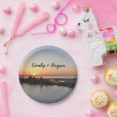 Chincoteague Sunset I Virginia Landschaft Pappteller (Party)