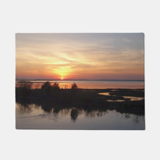 Chincoteague Sunset II Virginia Landschaft Fußmatte (Vorderseite)