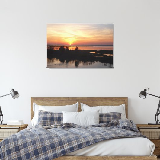 Chincoteague Sunset II Virginia Landschaft Leinwanddruck (Insitu (Schlafzimmer))