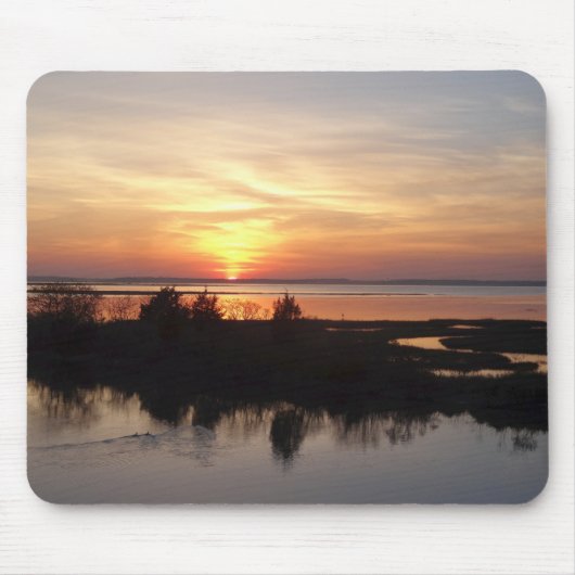 Chincoteague Sunset II Virginia Landschaft Mousepad (Vorne)