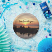 Chincoteague Sunset II Virginia Landschaft Pappteller (Party)