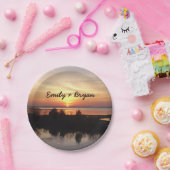 Chincoteague Sunset II Virginia Landschaft Pappteller (Party)