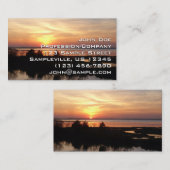 Chincoteague Sunset II Virginia Landschaft Visitenkarte (Vorne/Hinten)