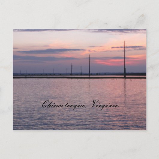 Chincoteague, Virginia Postkarte (Vorderseite)