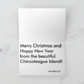 Chincoteague Wild Pony Christmas Cards Feiertagskarte (Innenseite)