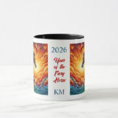 Chinese 2026 Year of the Fiery Horse Tasse (Zentrum)