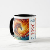 Chinese 2026 Year of the Fiery Horse Tasse (Vorderseite Links)