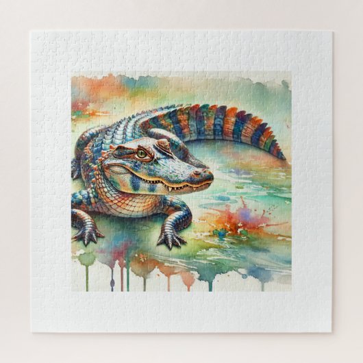 Chinese Alligator 200624AREF226 - Watercolor Puzzle (Vertikal)