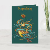 Chinese Ambitious Fire Dragon Mythical Creature  Karte (Vorderseite)