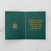 Chinese Ambitious Fire Dragon Mythical Creature  Karte (Innenseite)