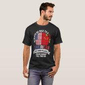 Chinese American We know Places where China Flag T-Shirt (Vorne ganz)
