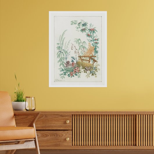 "Chinese Arabesques" von Jean-Baptiste Pillement Poster (Wohnzimmer 2)