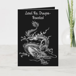 Chinese Black Dragon Mythical Creature Karte