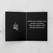 Chinese Black Dragon Mythical Creature Karte (Innenseite)