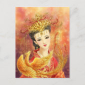 Chinese Bride with Phoenix Fantasy Postcard Postkarte (Vorderseite)