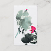 Chinese-Bürsten-Malerei-Kunst LOTUSS | Visitenkarte (Rückseite)