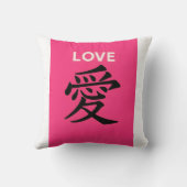 Chinese calligraphy Throw Cushion Kissen (Rückseite)