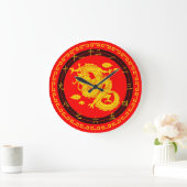 Chinese Characters Clock Große Wanduhr (Zuhause)