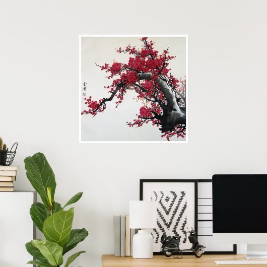 Chinese Cherry Blossom Poster (Heimbüro)
