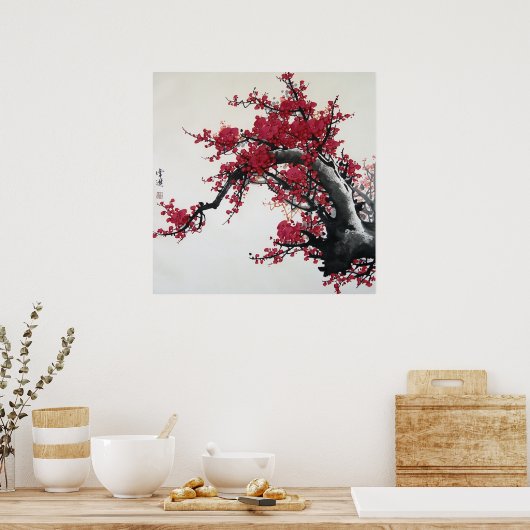 Chinese Cherry Blossom Poster (Küche)