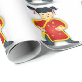 Chinese child geschenkpapier (Rolleneckpunkt)