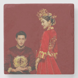 Chinese Couple Costume Steinuntersetzer