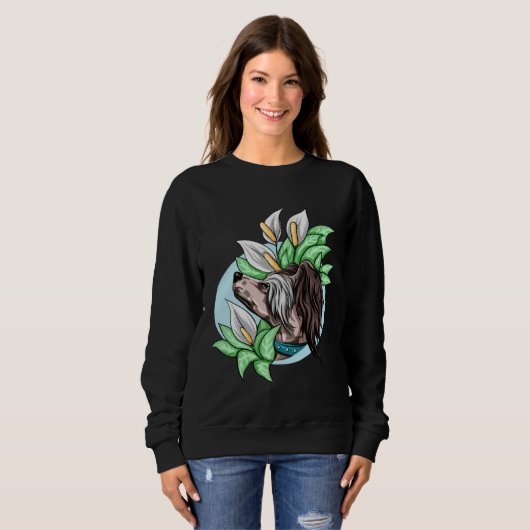 Chinese Crested 1 Sweatshirt (Vorne ganz)