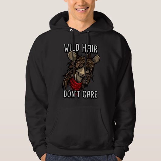 Chinese Crested Dogs Wild Hair Don t Care Hoodie (Vorderseite)