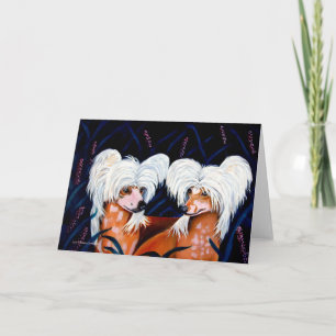 Chinese Crested Greeting Cards Karte