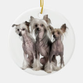 Chinese Crested Keramik Ornament (Vorne)